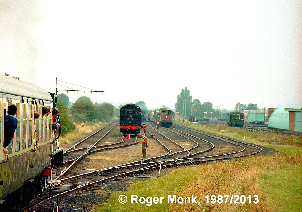 A view of the exchange sidings and yard at Long Marston