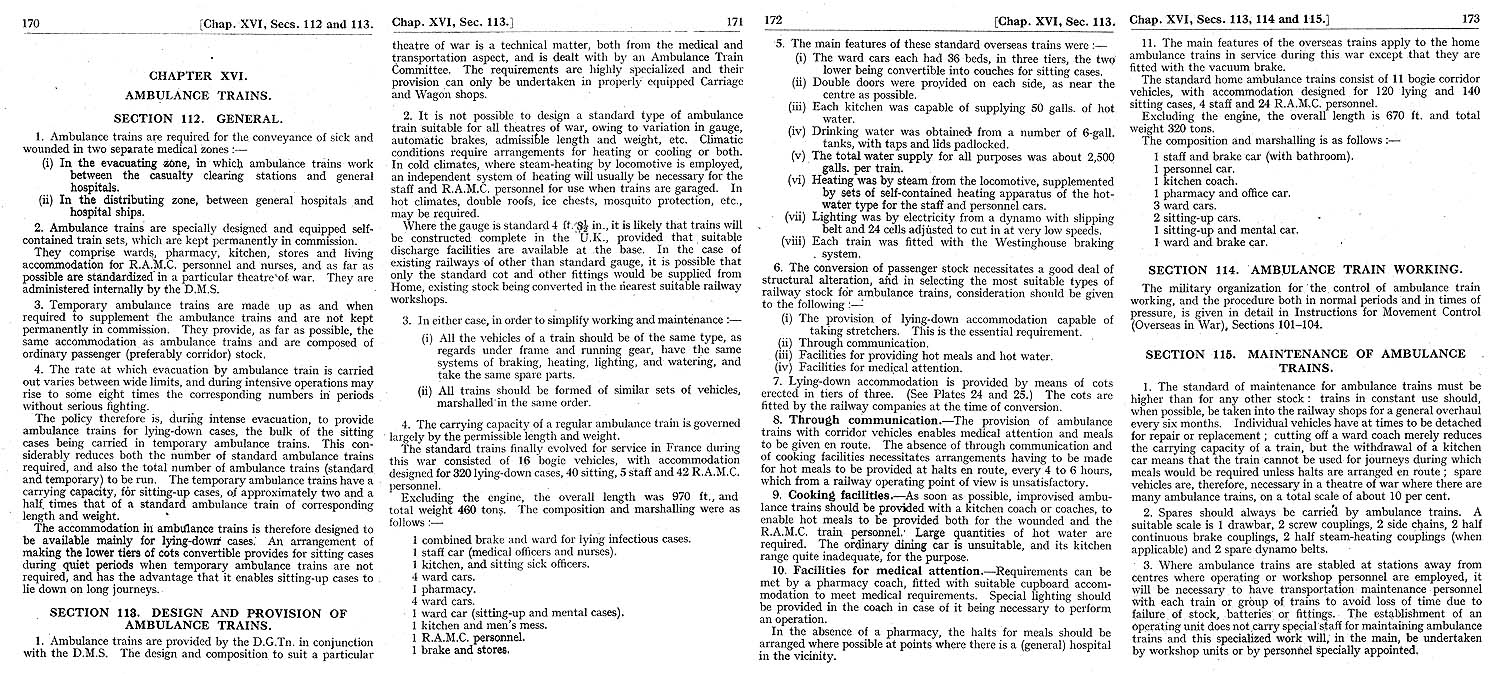 Extract from �Notes on Military Railway Engineering - Part IV Operating� published under the Authority of the Quartermaster-General