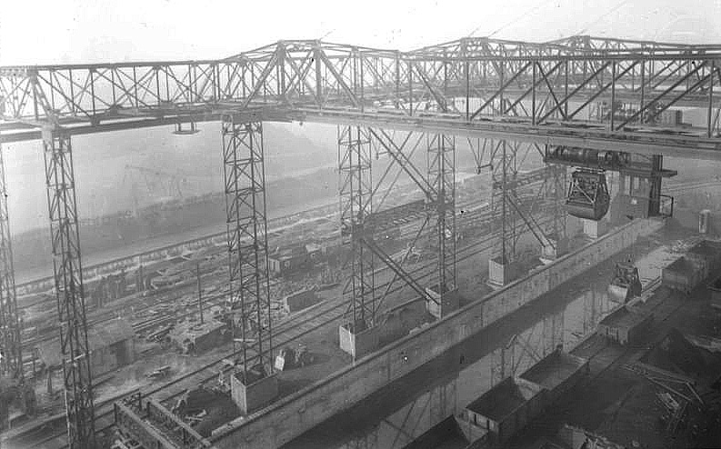 Another view of the coal unloadig area of Princes Power Station with several Private Owner 7 plank open wagons