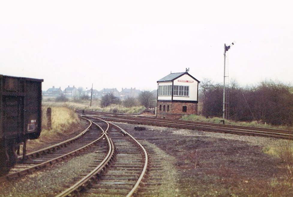 Looking from the exchange sidings towards the junction with Nuneaton being to the left and Coventry to the right circa 1982