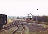 Looking from the exchange sidings towards the junction with Nuneaton being to the left and Coventry to the right