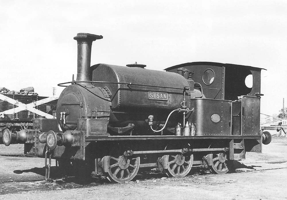 Newdigate Colliery Hudswell Clarke 0-6-0ST 'Susan' is seen standing in the yard on 21st May 1952
