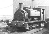 Newdigate Colliery 0-6-0ST 'Lucia' stands on one of the roads outside the colliery's two road engine shed