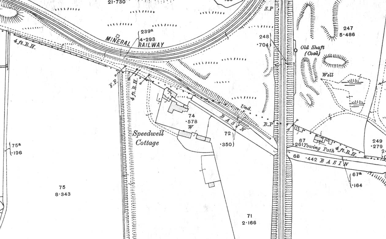 A 1912 Ordnance Survey Map showing the exchange sidings are now in place with two sidings installed on the wharf