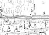 A 1902 Ordnance Survey Map of the Exchange Sidings and Newdigate Siding Signal Cabin and headshunt sidings