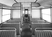 An internal view of Railcar No 1, the Motor Brake Third (later 79742), with a seating capacity of thirty-two people