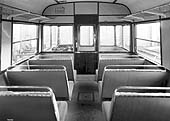 Opposite internal view of Railcar No 1, the Motor Brake Third (later 79742), with a seating capacity of thirty-two people