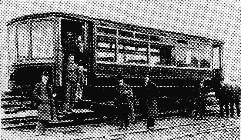 The experimental 1904 Daimler Railcar used on GNR Hatfield to Hertford branch