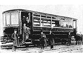 The experimental 1904 Daimler Railcar used on GNR Hatfield to Hertford branch
