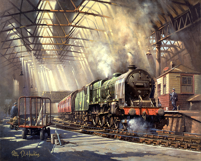 Ex-LMS Patriot 4-6-0 No 45506 'The Royal Pioneer Corps' at New Street station