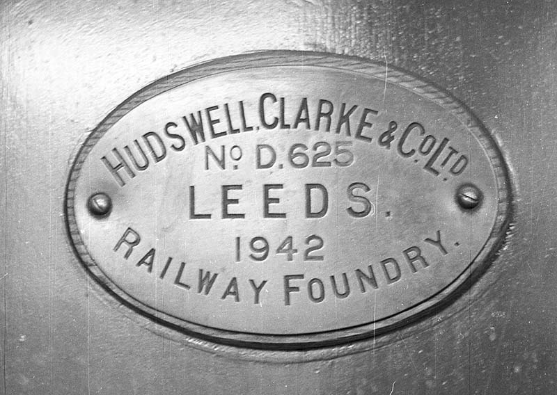 Third of three views of Hudswell & Clarke diesel locomotive D 625 which was built in their Leeds factory in 1942