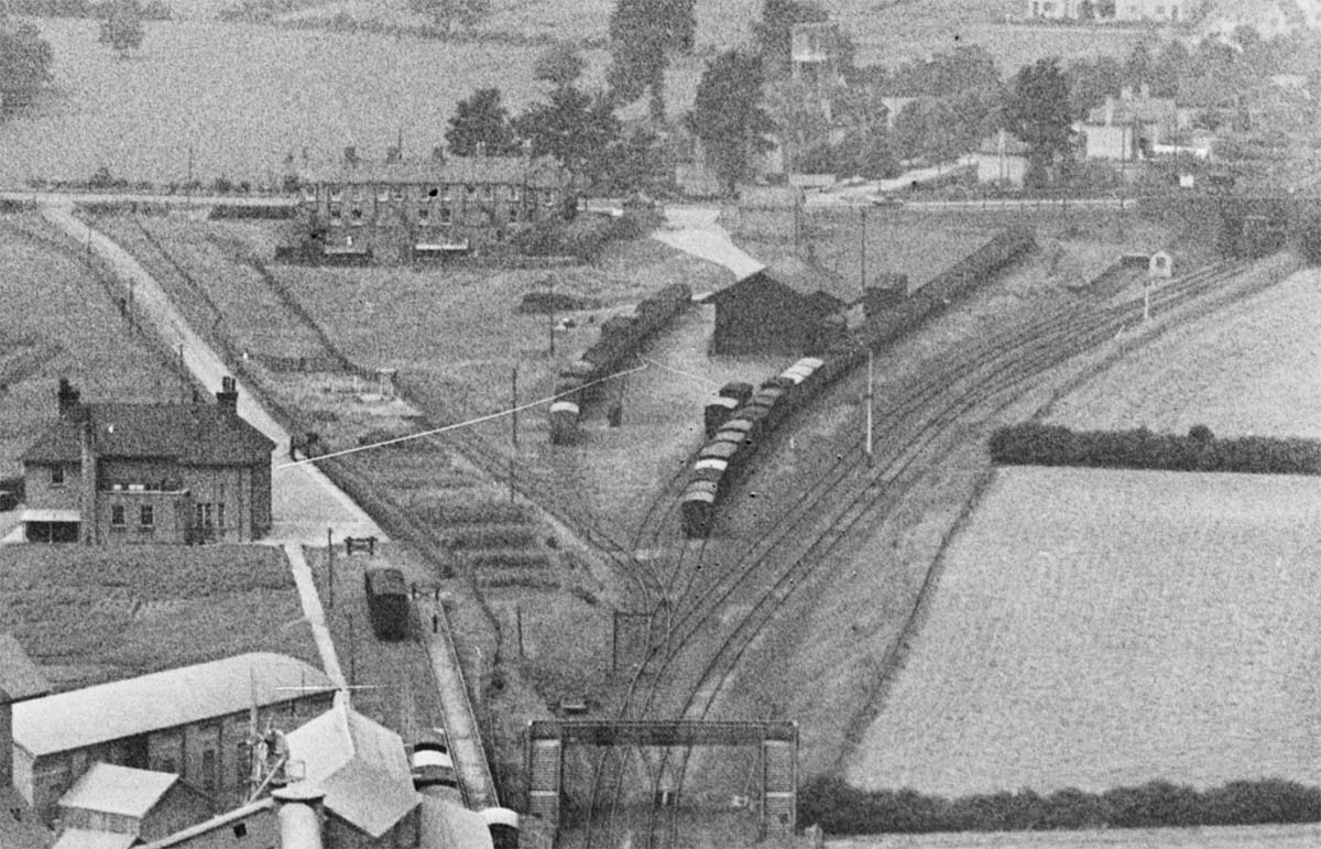 Another close up of the second of three aerial views of Southam Cement Works, Long Itchington, taken in 1932