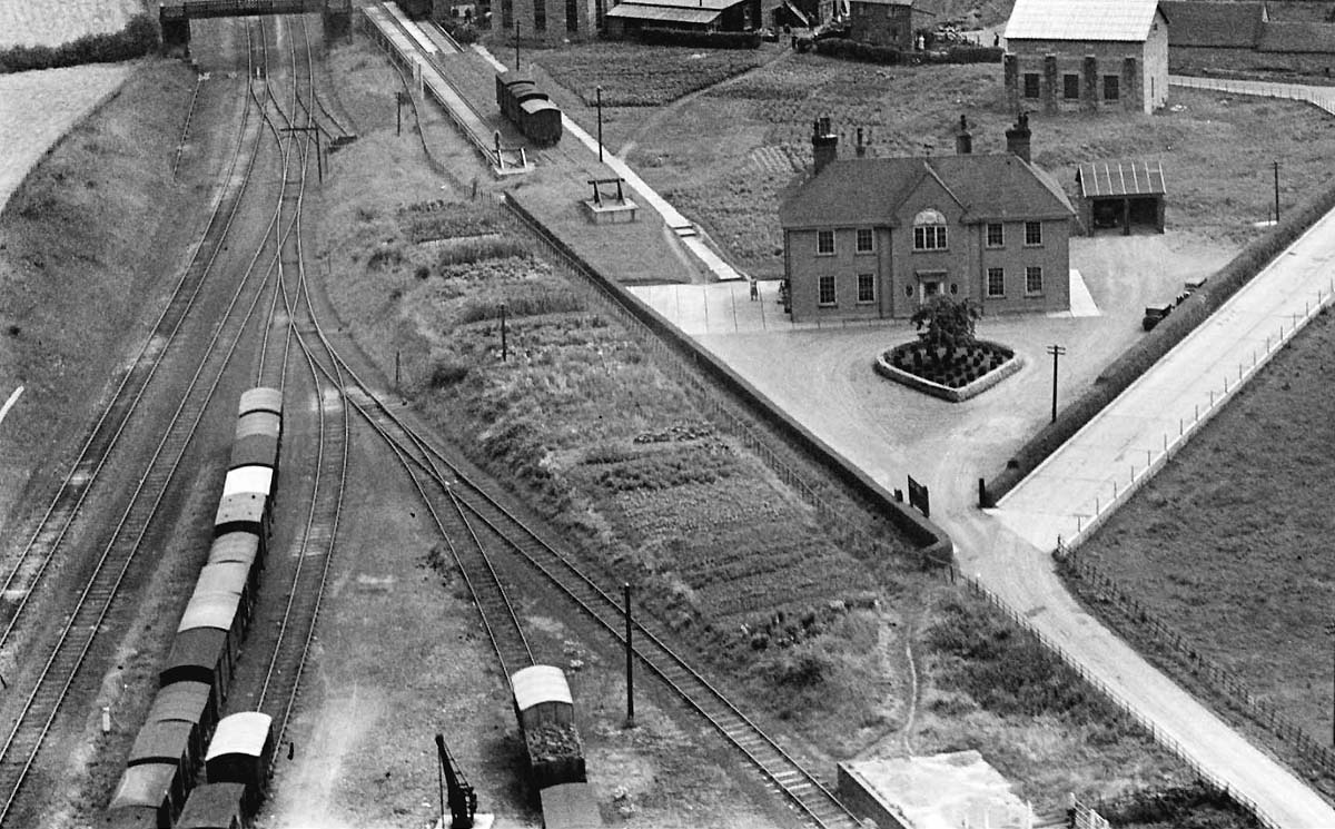 Second of three aerial views of Southam Cement Works, Long Itchington, taken in 1932